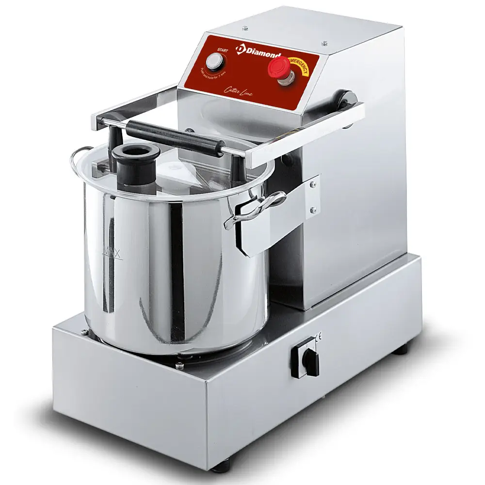 Diamond CSP2/15B Stainless Steel Cutter, 15 Liters, Table Model, 2 Speeds