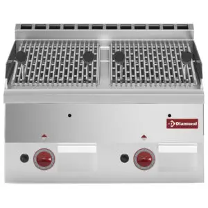 Diamond G60/GPL6T-N Lava Stone Gas Grill with Cast Iron Cooking Grid