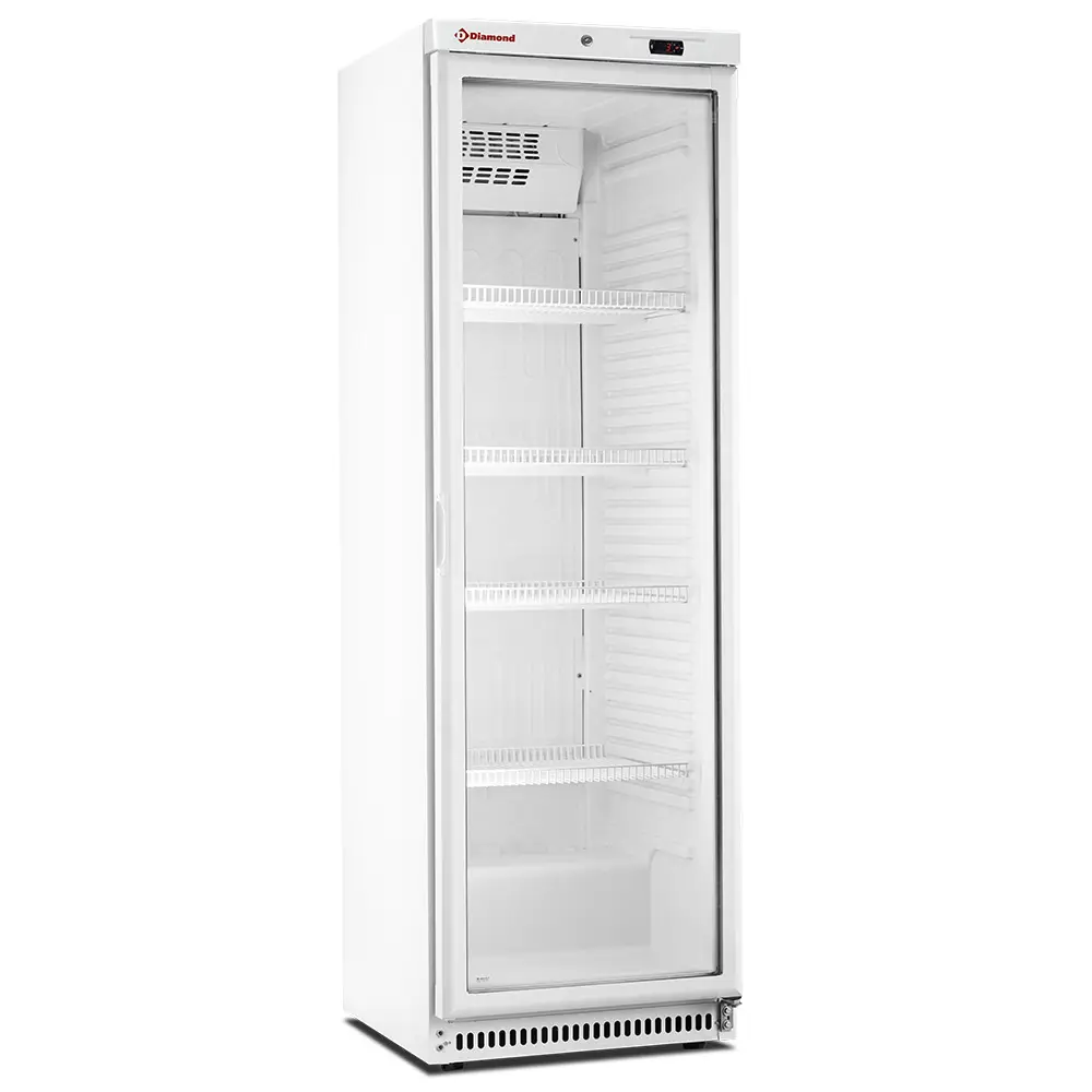 Diamond PFV402-R6-G Ventilated Glass Door Refrigerator, 400 Litres