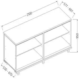 Diamond NN21X Neutral Rear Cabinet
