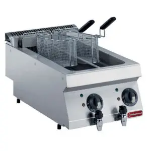 Diamond E17/F2V54T-N Double Basket Countertop Electric Fryer, 9kW