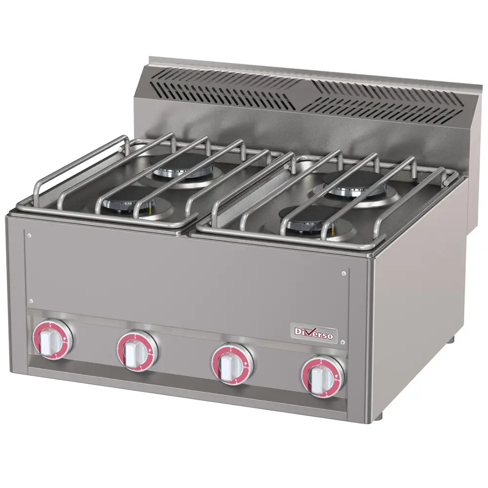 Diverso WR-G4FT-16 Gas cooker 4 burners, -Top-