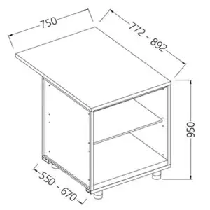 Diamond BC07X/5 Neutral Bar Counter Units_Cashier Section