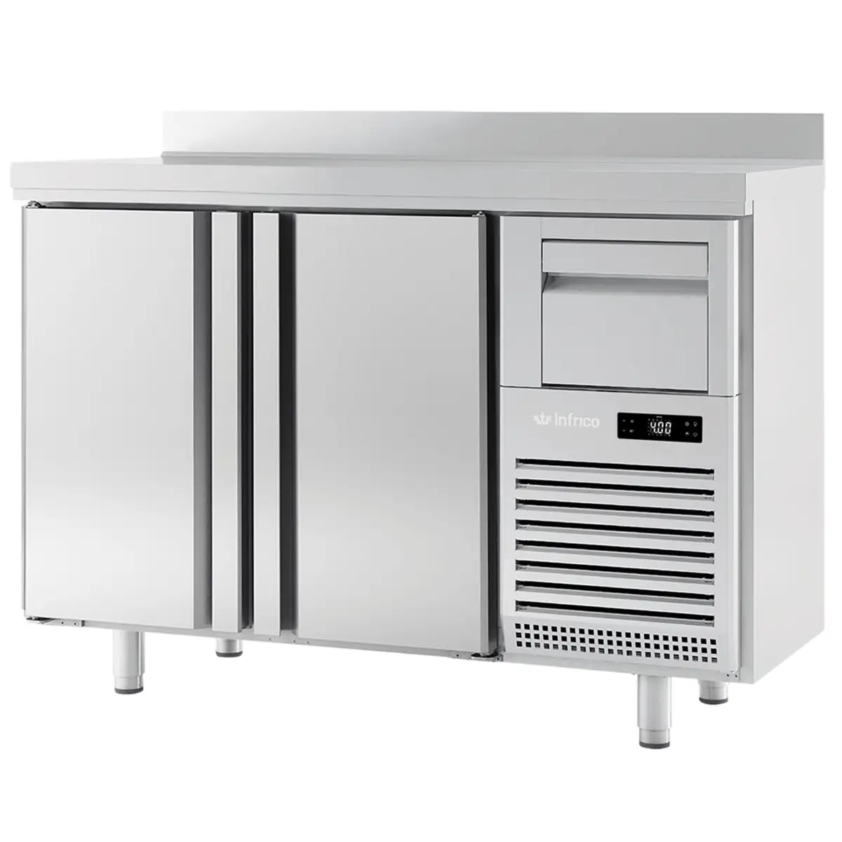 INFRICO Double Door Tall Back Bar Refrigerated Counter With Upstand