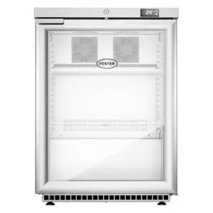 Foster HR150G/13-174 Single Glass Door Undercounter Cabinet Display Refrigerator, 150 Litres