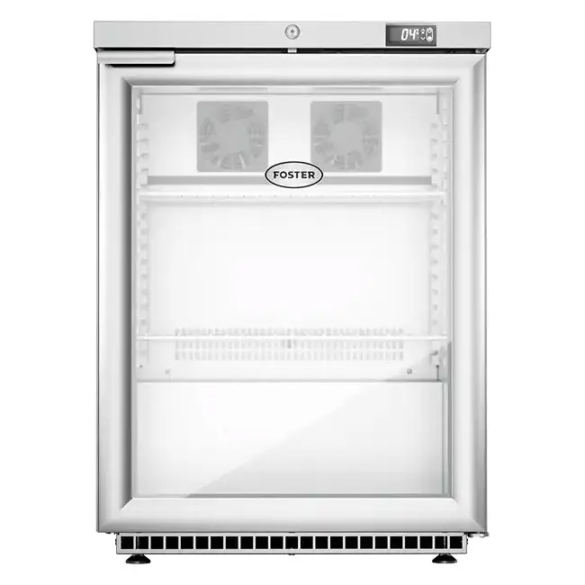 Foster HR150G/13-174 Single Glass Door Undercounter Cabinet Display Refrigerator, 150 Litres