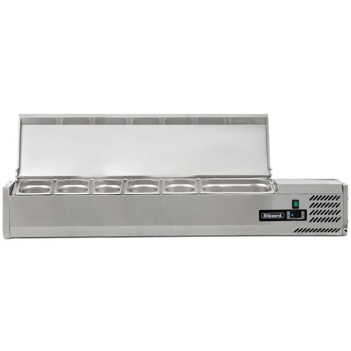 BLIZZARD 1.5m Hinged 1/3 Gastronorm Prep Top - Image 2