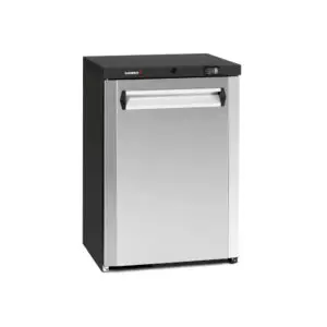 Gamko LG3-150LCS Maxiglass Low Height Stainless Steel Door Bottle Cooler, 125 Litres