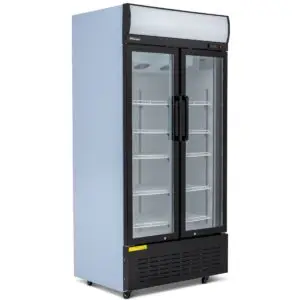 BLIZZARD 630L Double Hinged Glass Door Display Merchandiser