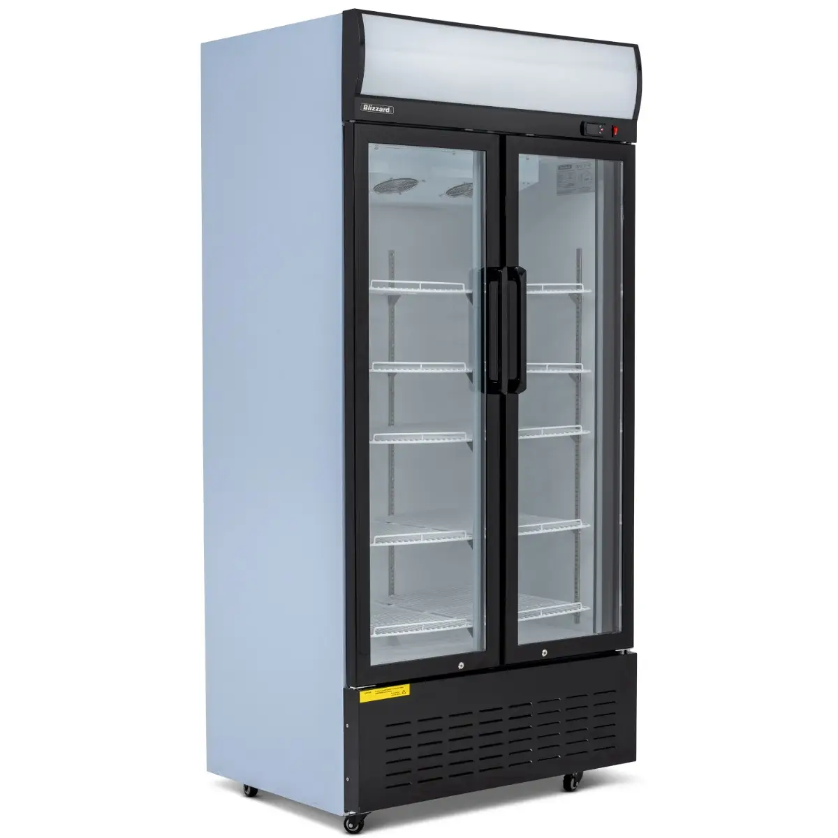 BLIZZARD 630L Double Hinged Glass Door Display Merchandiser