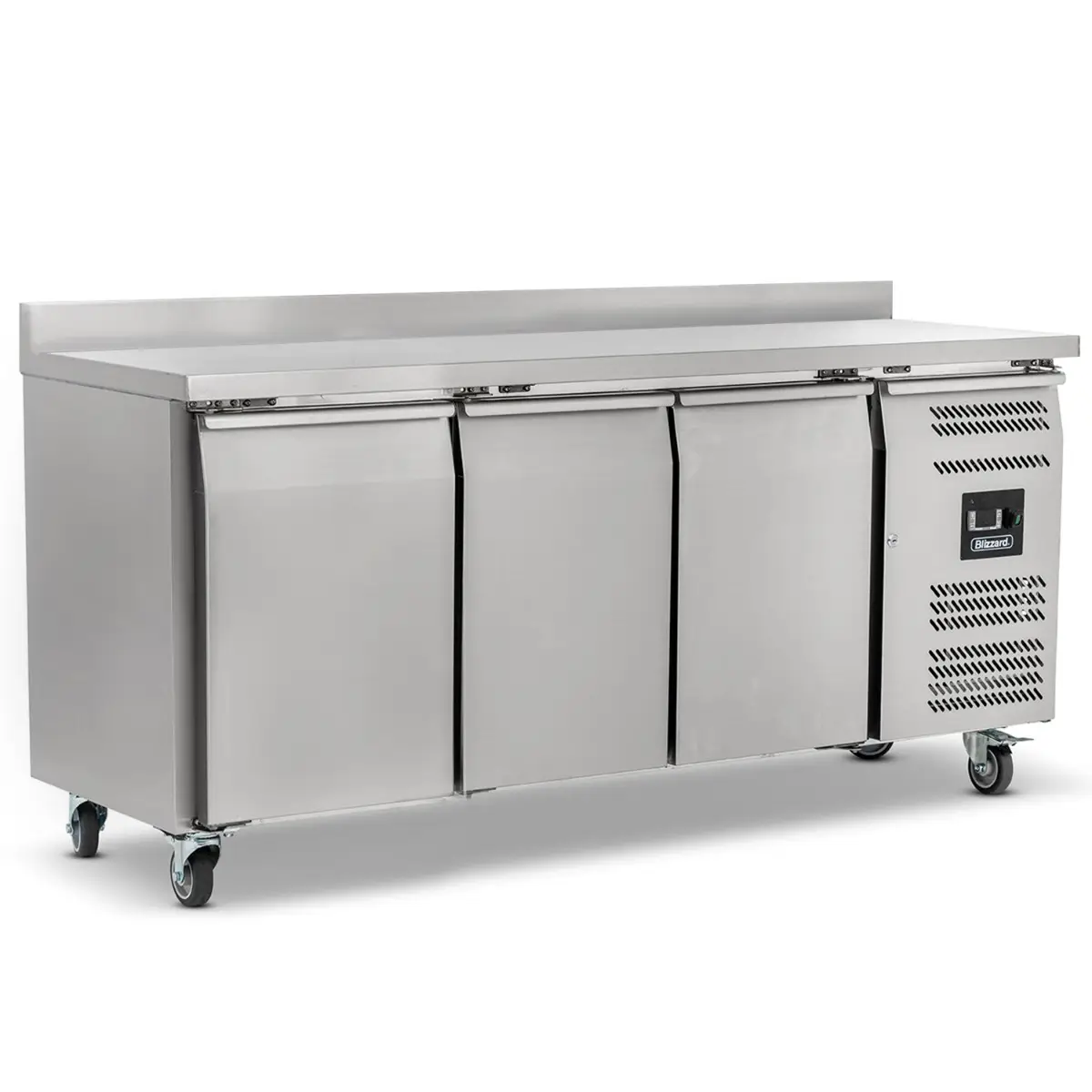 BLIZZARD Triple Hinged Door Counter Refrigerator With Upstand