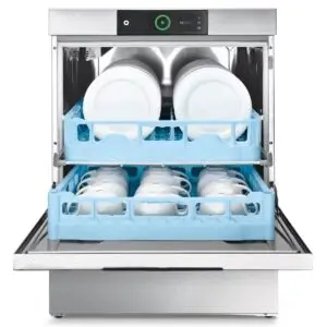 Hobart FP-10C 500mm Basket Frontloading Commercial Dishwasher with Chemical Pump & Drain Pump, 18 Plates
