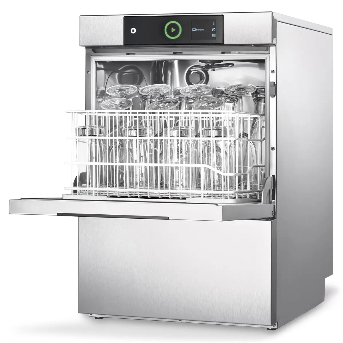 Hobart GC-10C 400mm Casket Frontloading Commercial Glasswasher with Chemical Pump & Drain Pump, 16 Pint Capacity