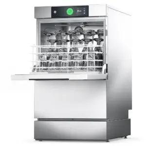 Hobart GCPROI-10C 400mm Basket Frontloading Commercial Glasswasher with Chemical Pump, Drain Pump & RO, 16 Pint Capacity