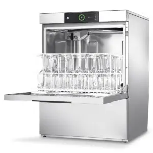 Hobart GP-10C 500mm Basket Frontloading Commercial Glasswasher with Chemical Pump & Drain Pump, 25 Pint Capacity