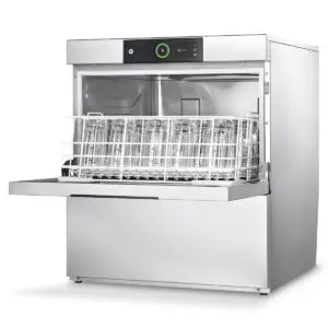 Hobart GXCS-10C 500mm Basket Frontloading Commercial Glasswasher with Chemical Pump, Integral Water Softener & Drain Pump, 25 Pint Capacity