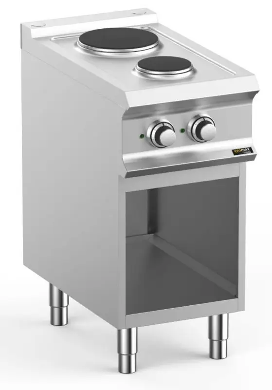 Hobart Ecomax HEPR74A 2 Plate Round Hob on Open Cupboard, 4.1kW