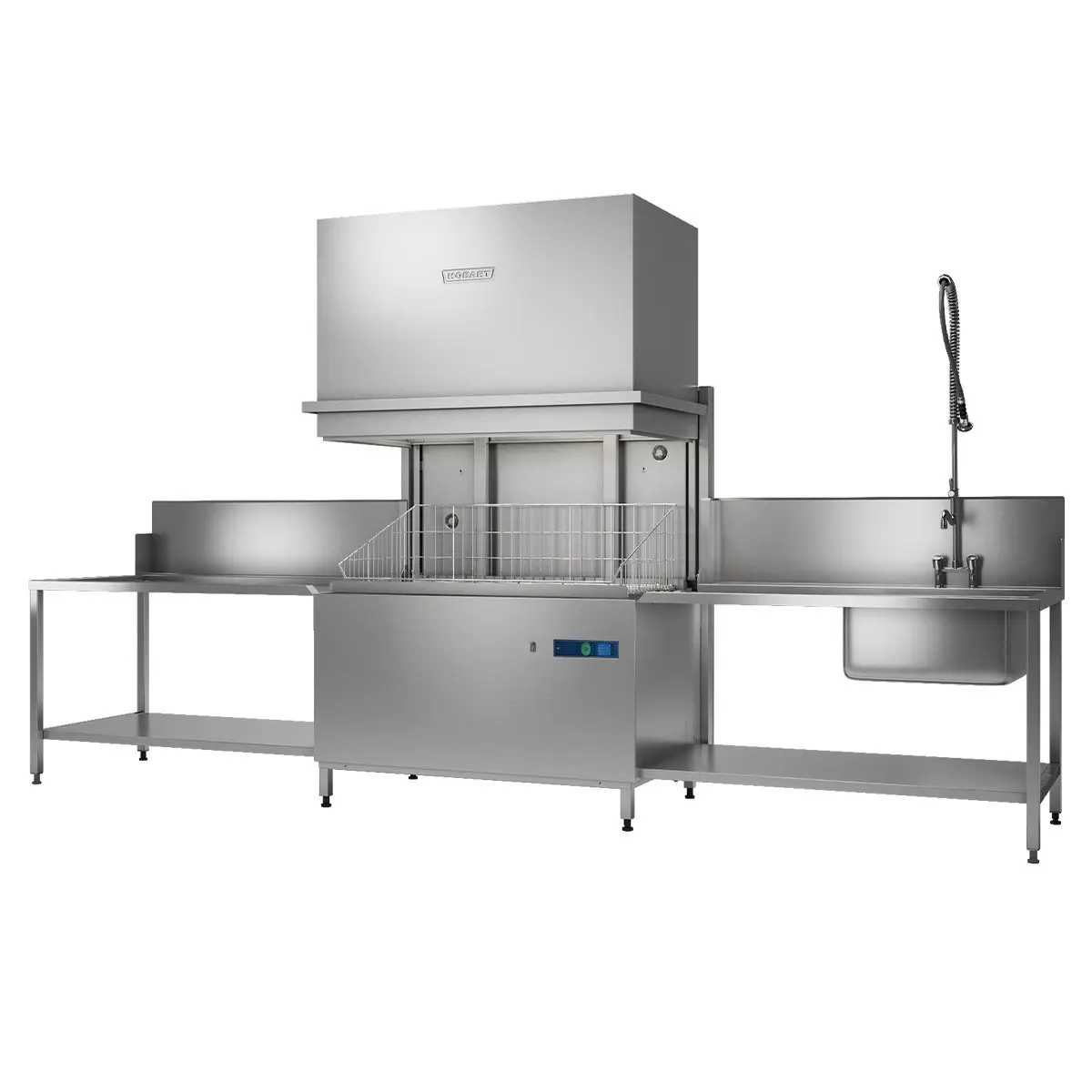 Hobart UXTH-10B Utensil Washer with Base Rack, Tray Support & 1 Open Basket