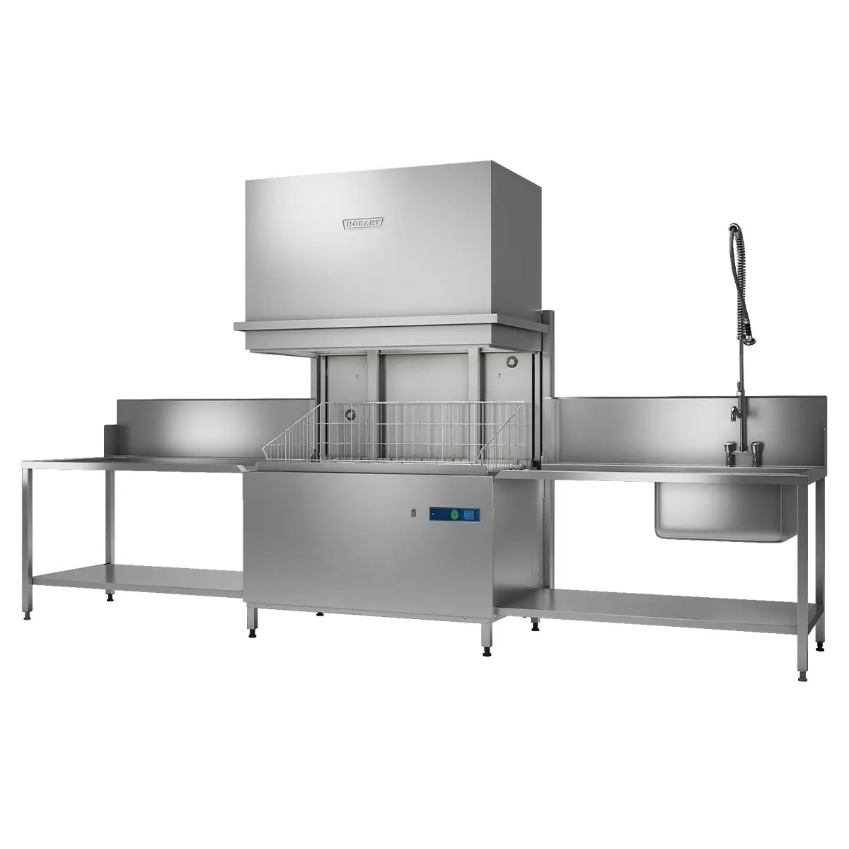 Hobart UXTHR-10B Utensil Washer With Drain Heat Recovery, Base Rack, Tray Support, & One Open Basket