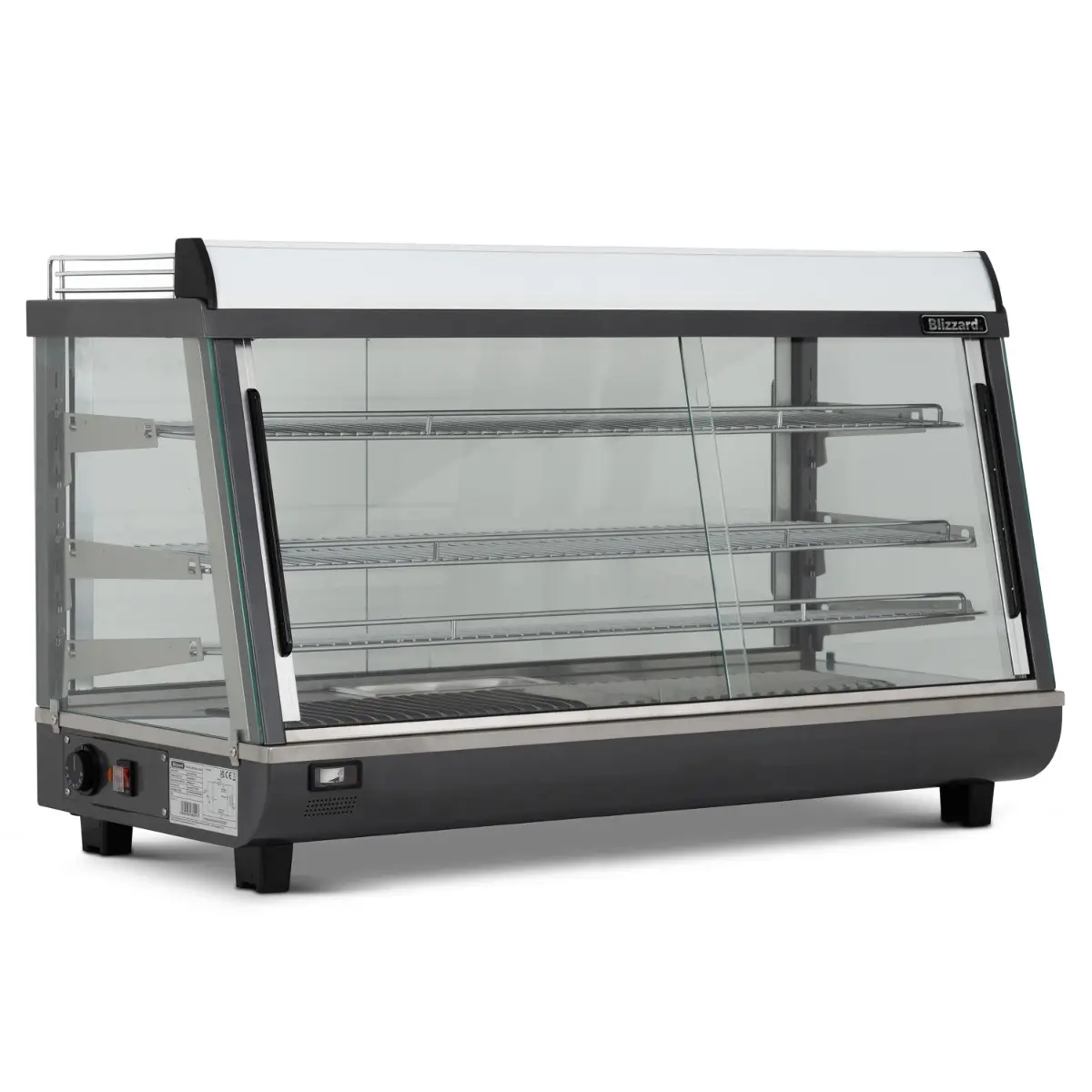 BLIZZARD 186L Counter Top Dual Access Heated Merchandiser