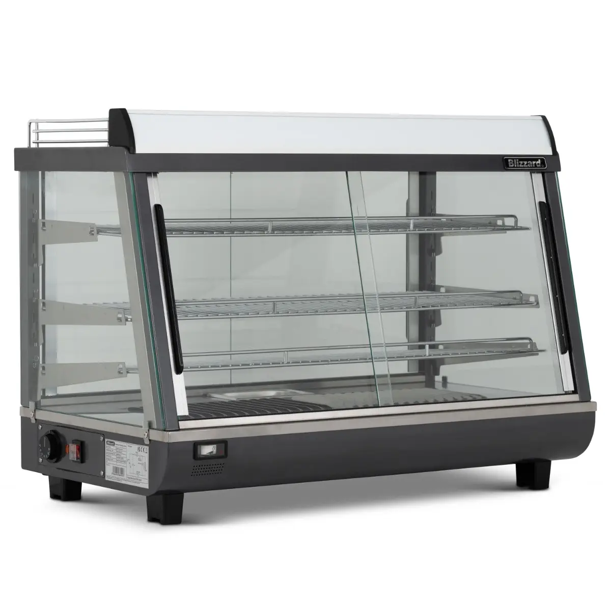 BLIZZARD 136L Counter Top Dual Access Heated Merchandiser