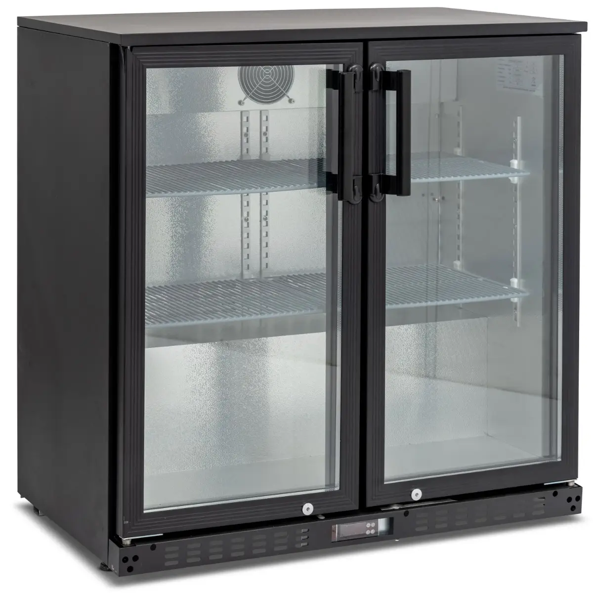 KOLDBOX Double Hinged Glass Door Bottle Cooler