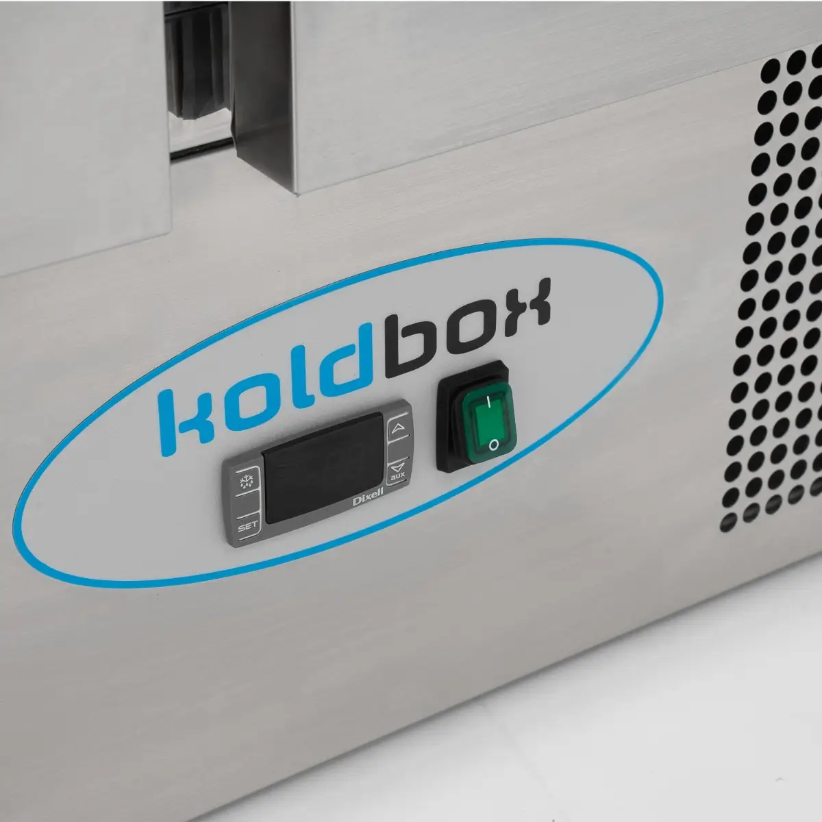 KOLDBOX Compact Double Door Refrigerated Prep Counter With Raised Collar - Image 6