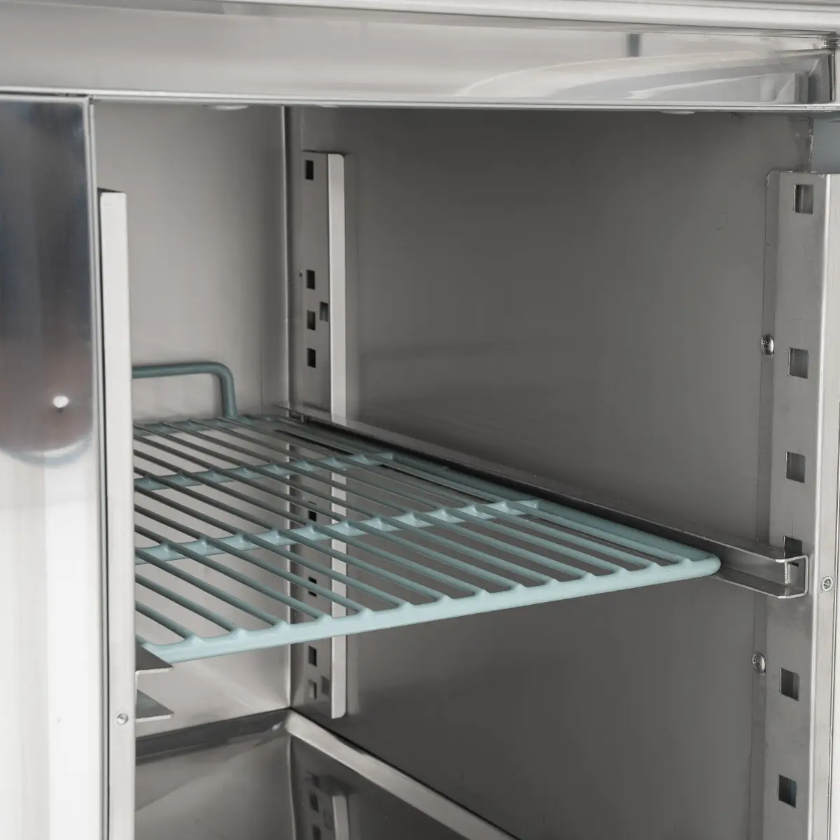 KOLDBOX Compact Double Door Refrigerated Prep Counter With Raised Collar - Image 4