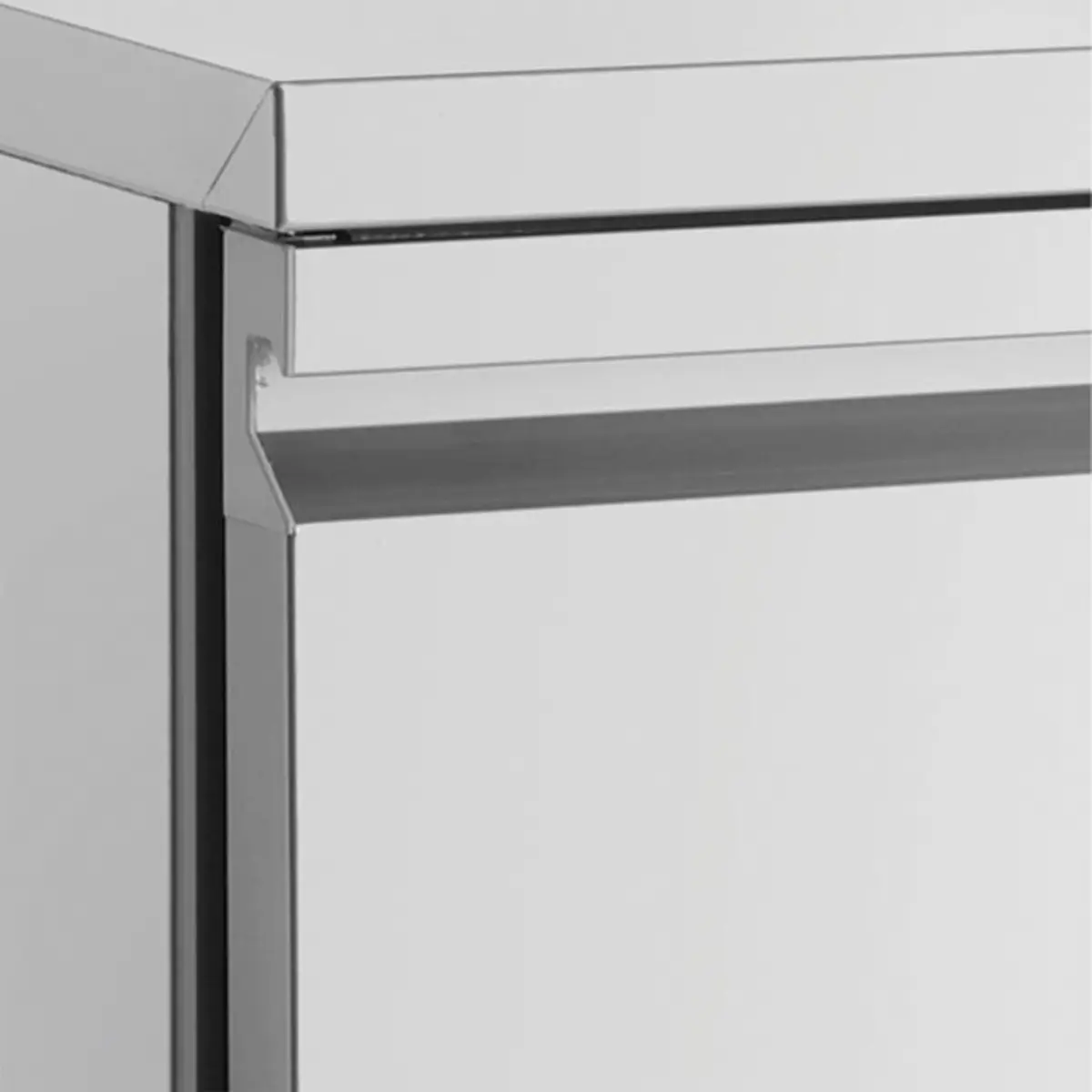 INOMAK Slimline Double Hinged Door Counter Refrigerator - Image 2