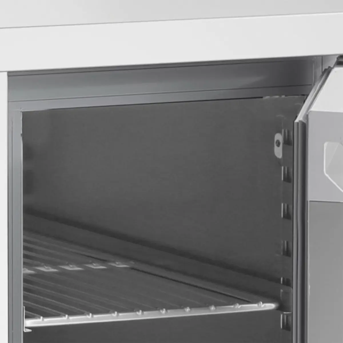 INOMAK Slimline Double Hinged Door Counter Refrigerator - Image 3