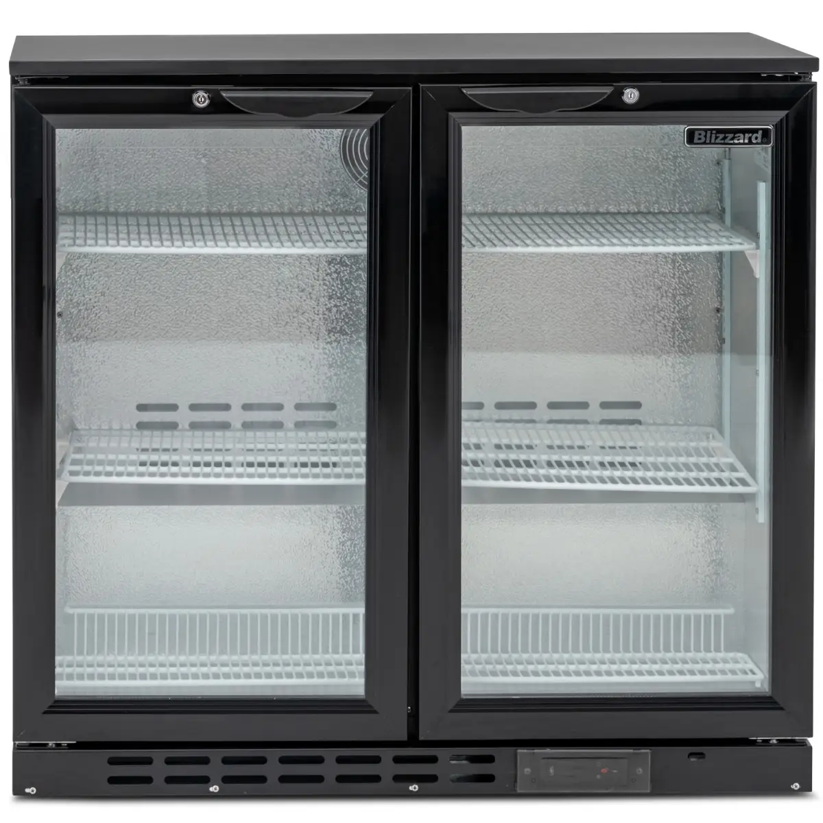 BLIZZARD Low Height Double Hinged Glass Door Bottle Cooler - Image 2