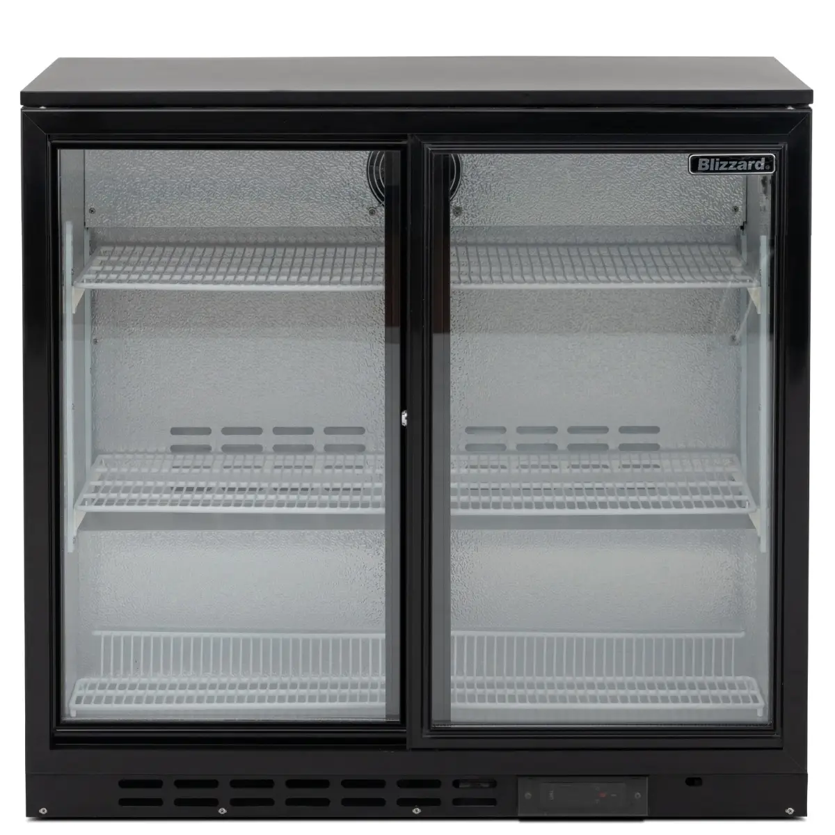 BLIZZARD Low Height Double Sliding Glass Door Bottle Cooler - Image 2
