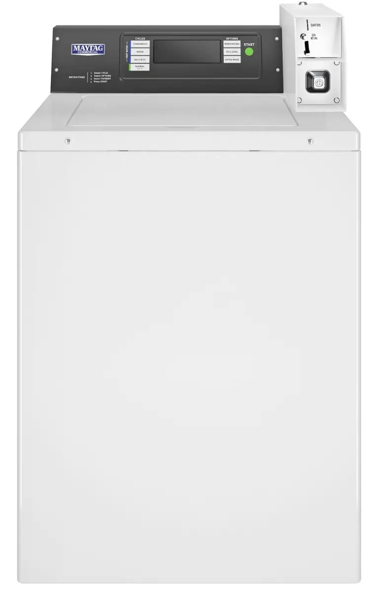Maytag MAT24PDAGW American-Style Coin Drop Ready Top Load Washer, 10.5kg
