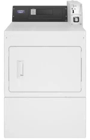 Maytag MDE20PDFGW American-Style Coin Drop Ready Electric Vented Dryer, 10.5kg