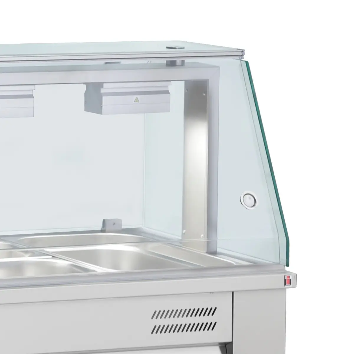 INOMAK Bain Marie With Glass Canopy 5x GN1/1 - Image 5