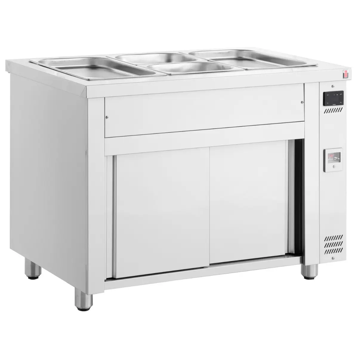 INOMAK Bain Marie with Heated Cupboard 3x GN1/1
