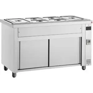 INOMAK Bain Marie with Heated Cupboard 4x GN1/1