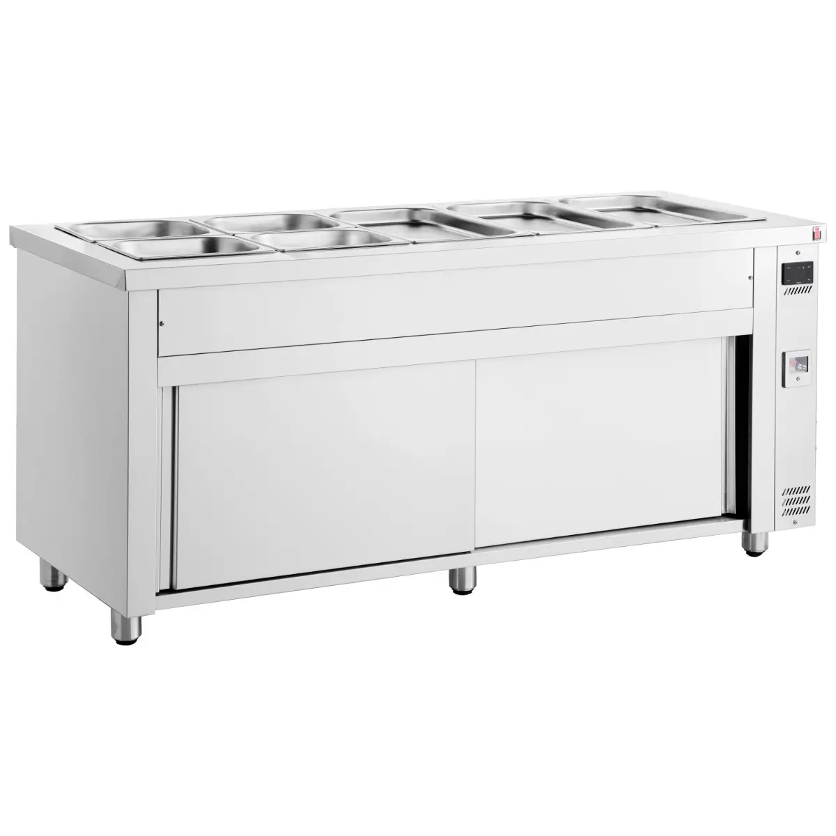 INOMAK Bain Marie with Heated Cupboard 5x GN1/1 - Image 2