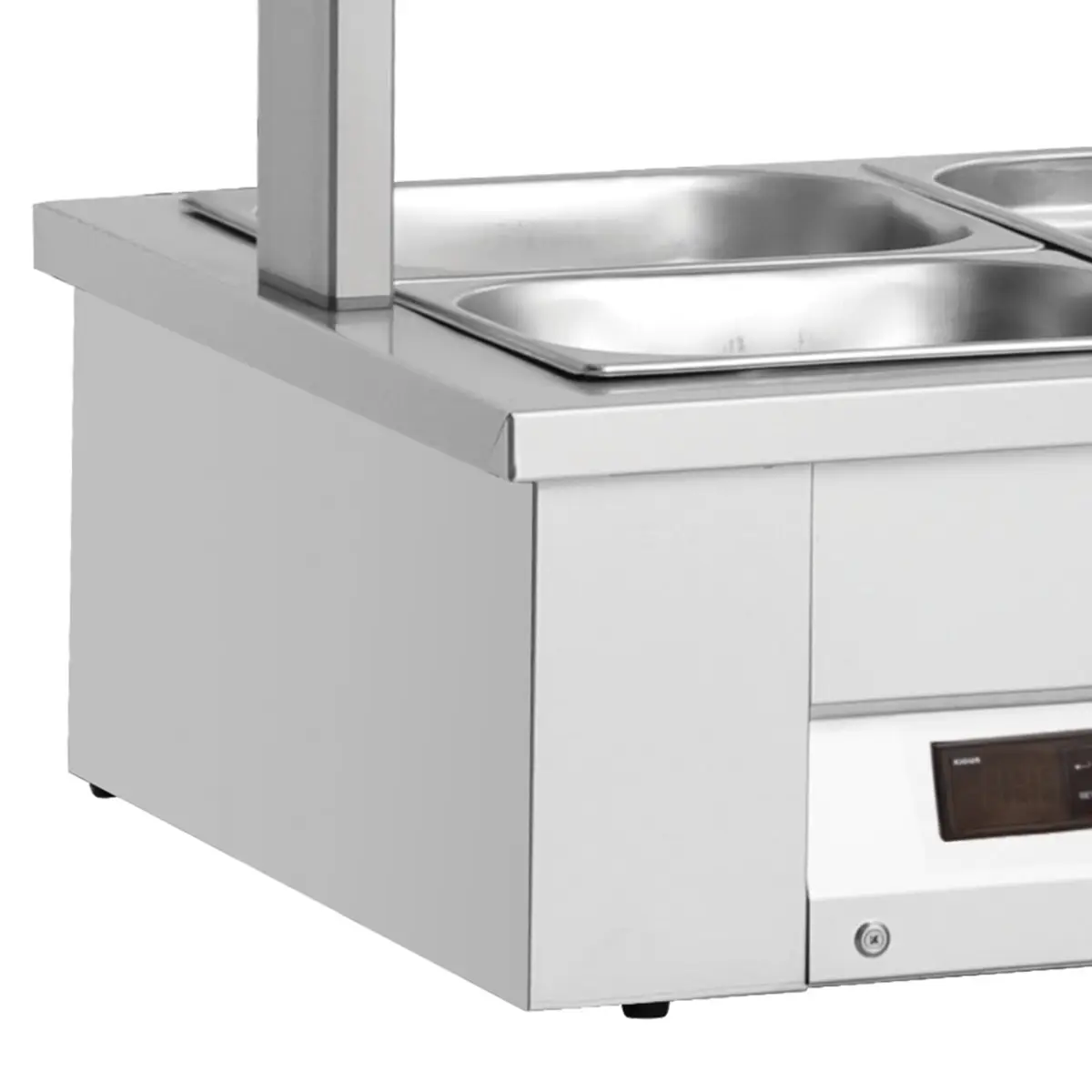 INOMAK Counter Top Bain Marie With Double Sneeze Guard 3x GN1/1 - Image 2