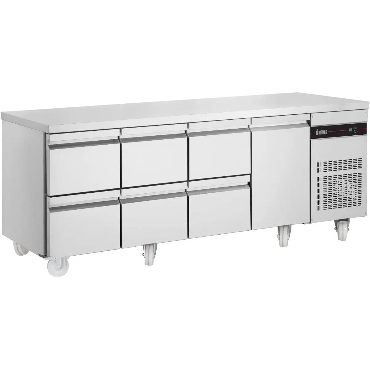 INOMAK 583L Six Drawer Single Door Gastronorm Counter Refrigerator