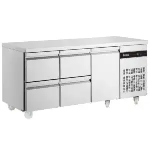 INOMAK 429L Four Drawers Single Door Gastronorm Counter Refrigerator