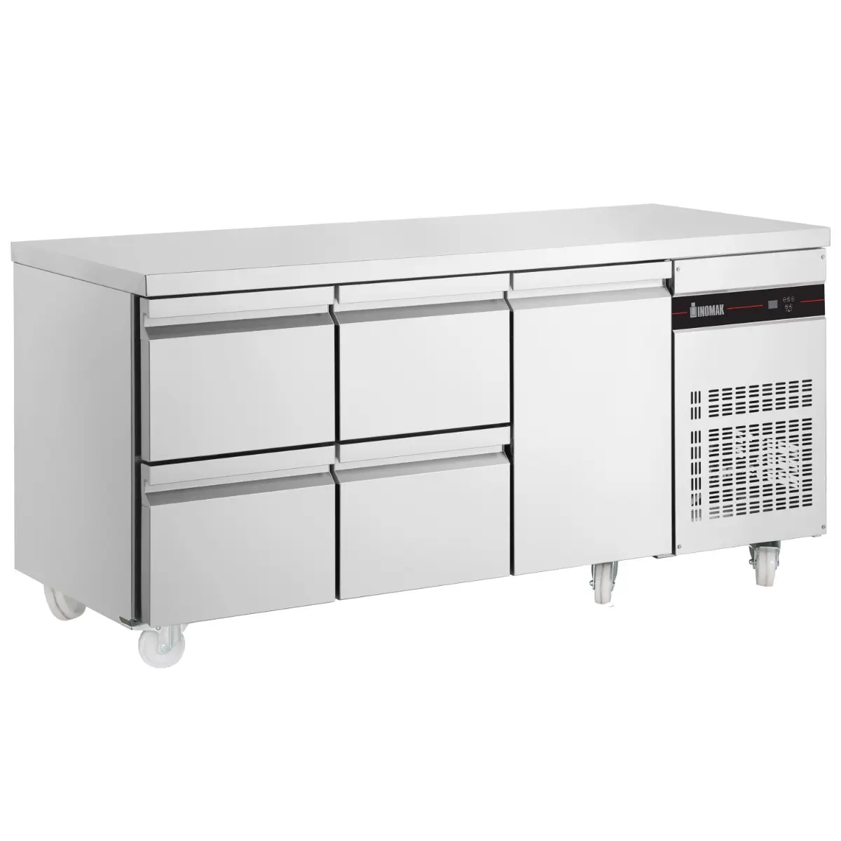 INOMAK 429L Four Drawers Single Door Gastronorm Counter Refrigerator