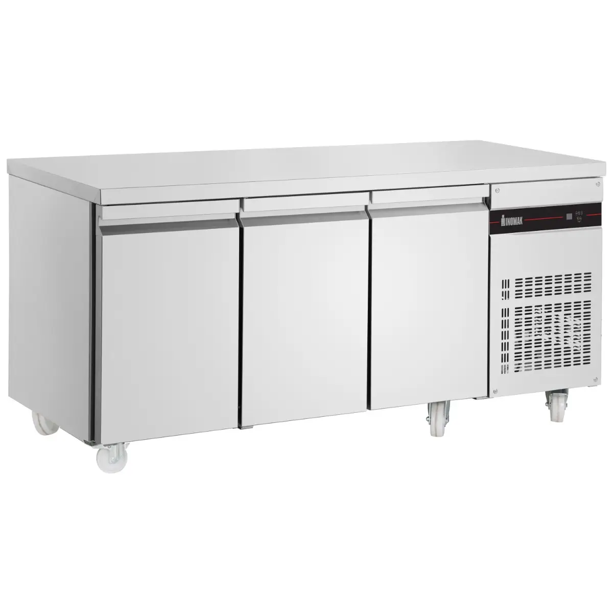 INOMAK 429L Triple Hinged Door Gastronorm Counter Refrigerator - Image 2