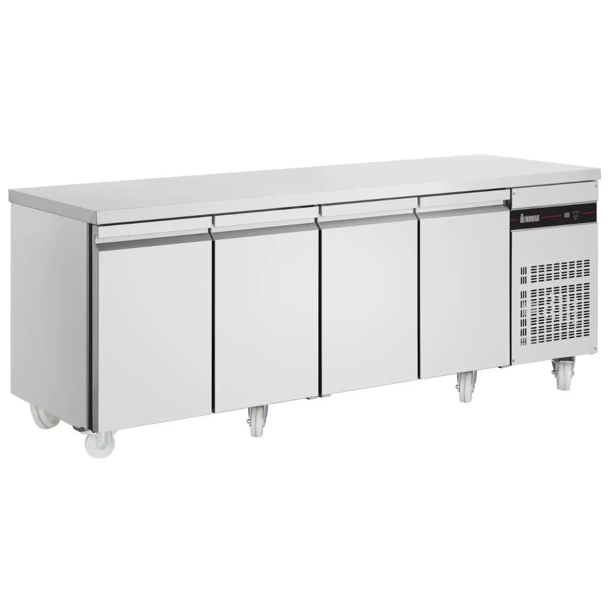 INOMAK 583L Four Hinged Door Gastronorm Counter Refrigerator
