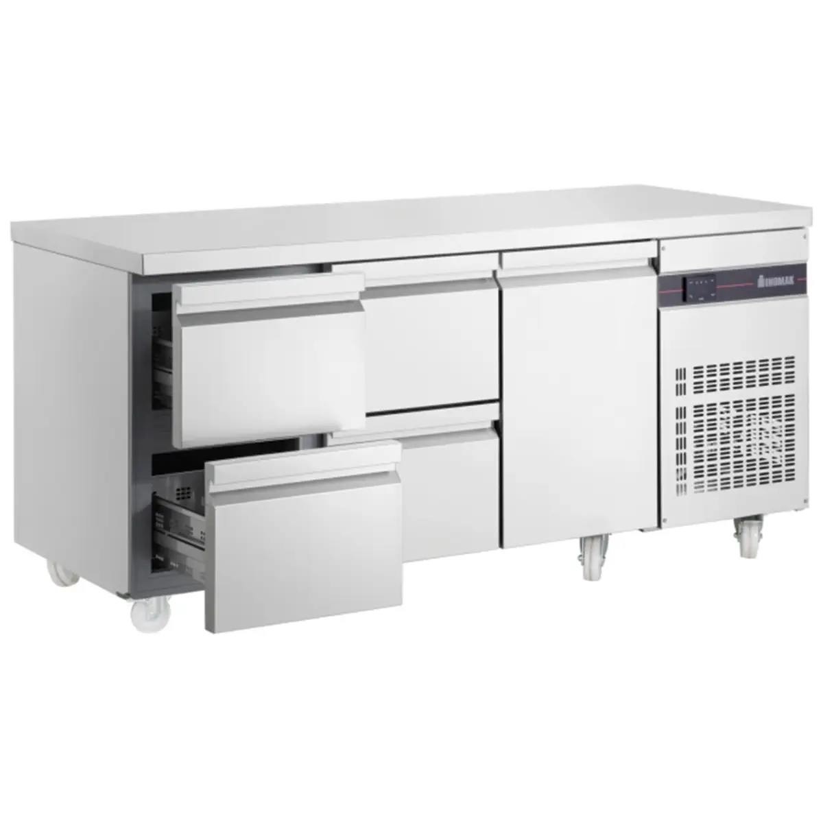 INOMAK 429L Four Drawers Single Door Gastronorm Counter Refrigerator - Image 2