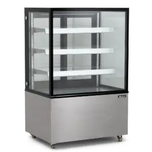 BLIZZARD 1.2m Triple Tier Refrigerated Flat Glass Display Unit