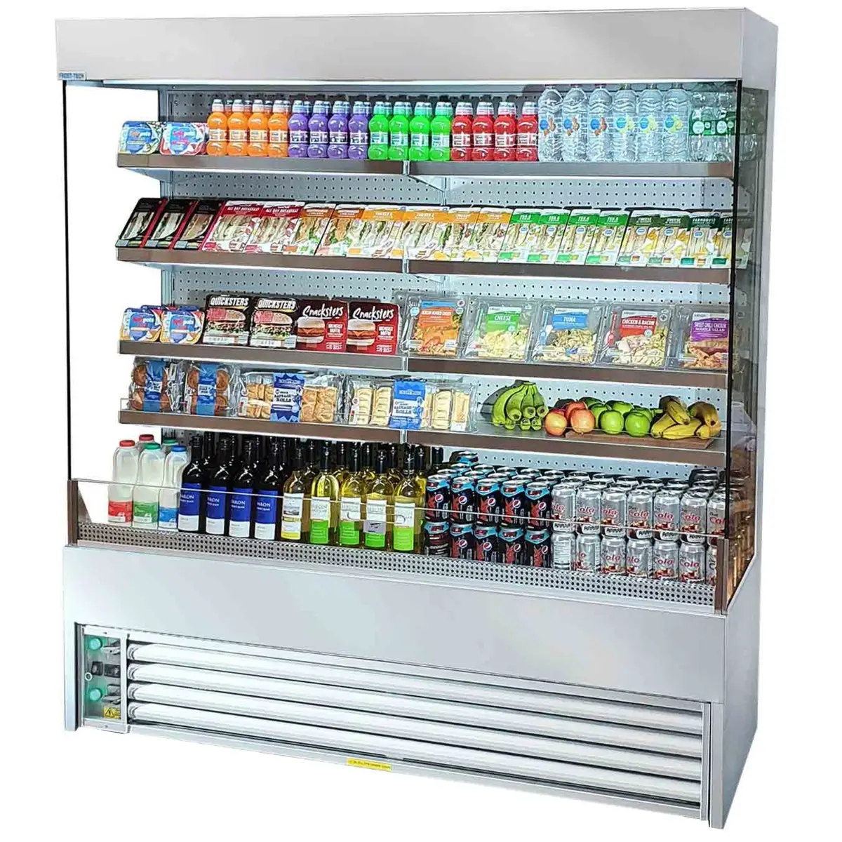 FROST-TECH 1.8m Slim Tiered Display Merchandiser