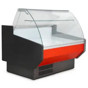 BLIZZARD 1m Curved Glass Serve Over Counter