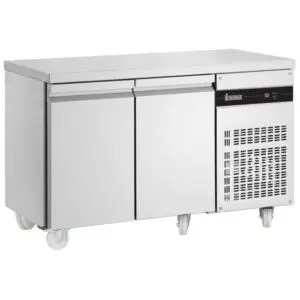 INOMAK Slimline Double Hinged Door Counter Refrigerator