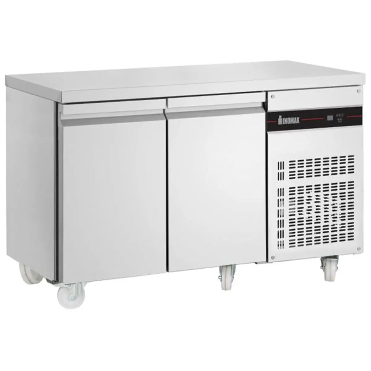 INOMAK Slimline Double Hinged Door Counter Refrigerator